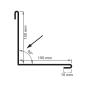 Preview: Querschnitt einer Innenecke. Schenkellänge 150 x 150 mm - Länge 2000 mm